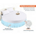 thumbnail image 2 of SGI Bedding Round Bed Skirt |Wrap Around Microfiber Bed Skirt | Fade Resistant, Wrinkle Free, Anti-static, Decorative, Extra Storage Space, Clutter-Free | 87" Diameter / 14" Drop, Light Blue, 2 of 8