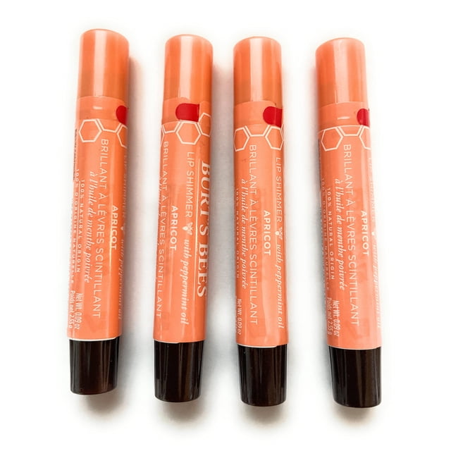Brillo Labial Burt's Bees Durazno Paquete de 4 x 10 ml