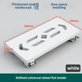 thumbnail image 1 of Support de CPU de Bureau à Hauteur Réglable avec Roues Universelles - Installation Sans Perçage, Construction en Métal Robuste pour l'Organisation de l'Espace de Travail de Bureau, Base Mobile Portable (Taille Mini, Blanc Porcelaine), 1 of 6