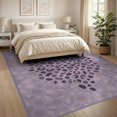 thumbnail image 3 of ODIKA Fluffy Shape Pink Abstract Inspired Spotted Purple Furry Outline Non-Slip Flatwoven for Living Room, Under Sectional, Family, 3 of 7