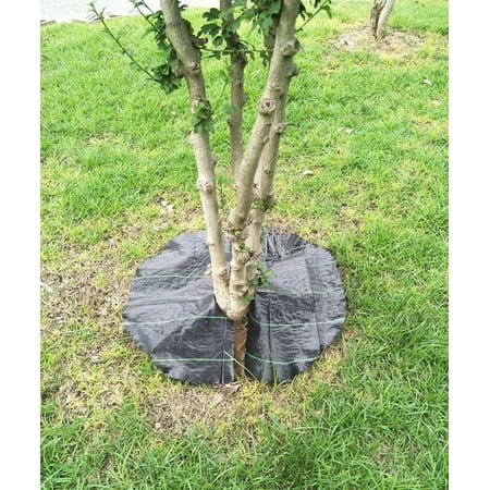 Agfabric Tree Mat Easy Plant Weed Block Mulch Weed Barrier Mat