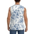 thumbnail image 4 of Pofeuu Rose Flowers Print Men's Muscle T-Shirt, Sleeveless, Muscle Tank, Classic Muscle Tee Top For Men Casual Sleeveless Muscle T-Shirt Trendy Clothes-3X-Large, 4 of 7