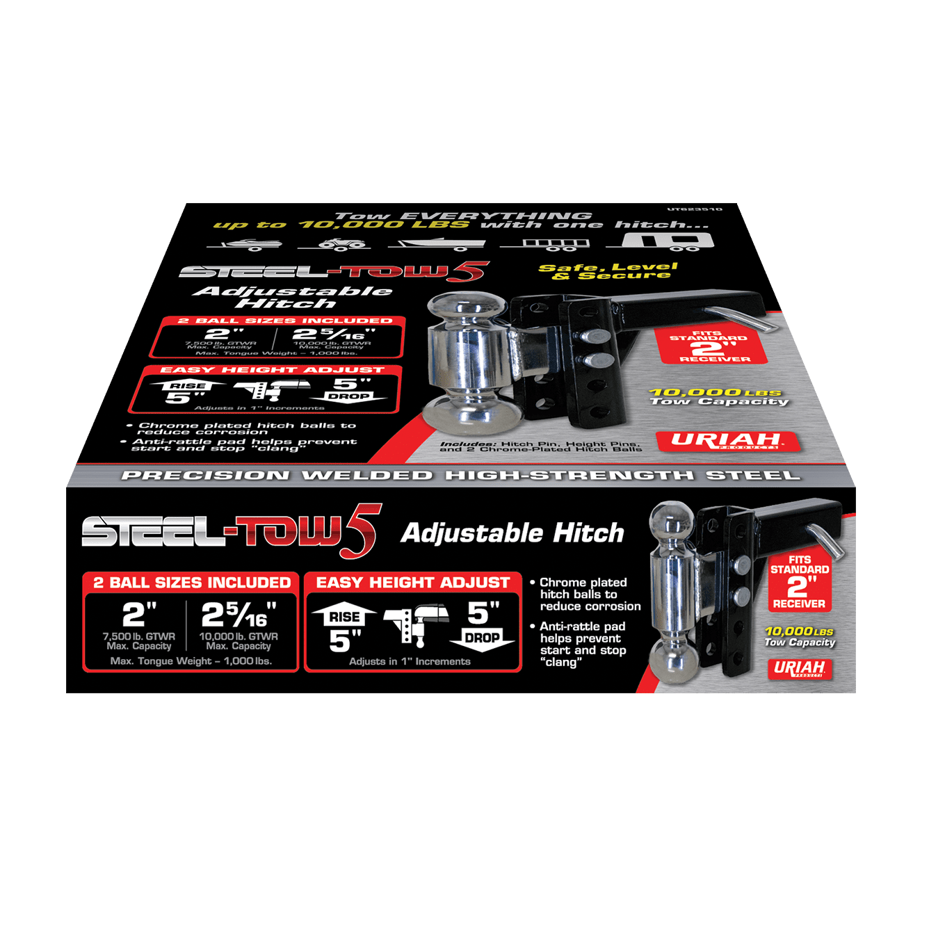 Uriah Products Adjustable Steel Dual-Ball Mount UT623510