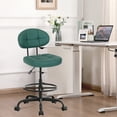 thumbnail image 2 of Misolant Tall Office Chair for Standing Desk, Drafting Chair with Foot Ring, PU Leather Recline High Office Tall Desk Chair with Adjustable Lumbar Support, 2 of 7