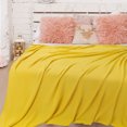 thumbnail image 2 of Unique Bargains Couverture Jetée Tricotée Douce 100 % Coton Unie pour Canapé Sofa Chambre, 2 of 10