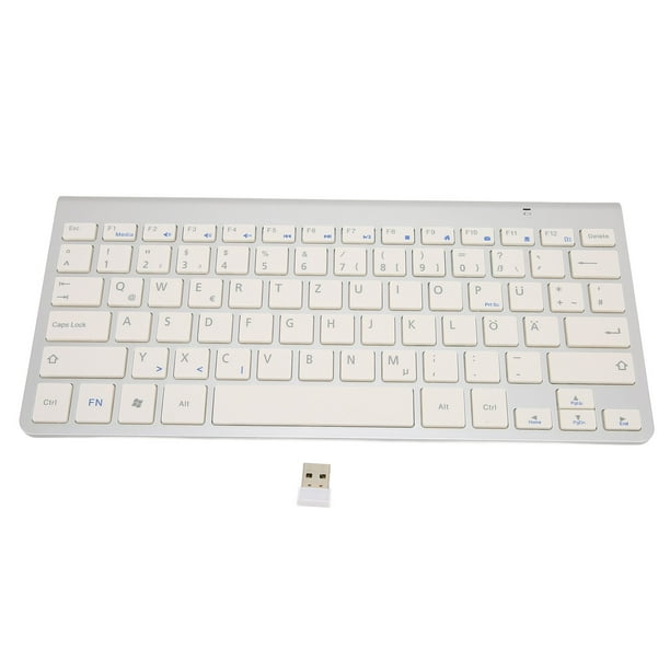 Teclado Inalámbrico, Cómodo Teclado 2.4g Elegante Portátil Para Escritorio Para Tableta Para Computadora Portátil
