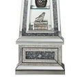 thumbnail image 4 of Benjara Mirrored Grandfather Clock with 3 Open Compartments- Silver, 4 of 6