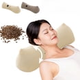 thumbnail image 1 of MTBLYS Buckwheat Neck Pillow Cervical Support Pillow Triangular Shape Adjustable Height Natural Herbs Promotes Restful Sleep Back and Side Sleepers, 1 of 8