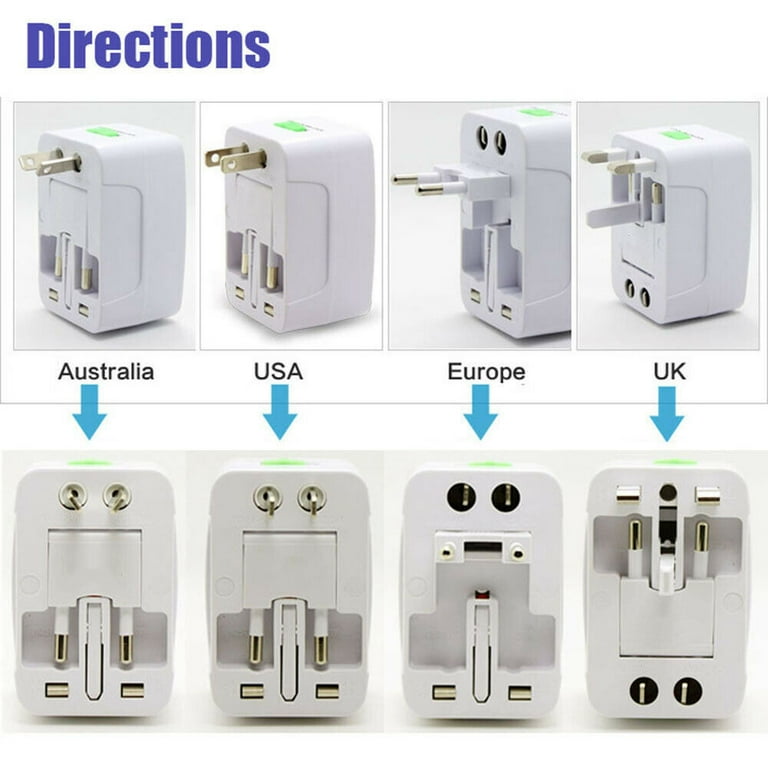 Universal AU UK US To EU Plug Adapter Converter USA Australian To Euro  European AC Travel Adapter Power Socket Electric Outlet - Price history &  Review