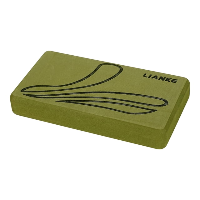 S SERENABLE Yoga Block Accessories Accessory Portable Sturdy for Stability Squat Workout Green