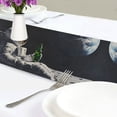 thumbnail image 4 of Yayeee Table Runner 70 inches Long Home Kitchen Dinning Party Decoration, Sitting on The Moon, 4 of 7