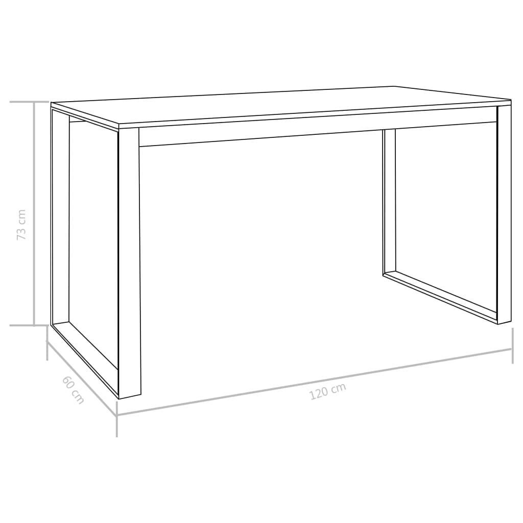 47.2"x23.6"x28.7" Computer Desk, Study Writing Table for Home Office, Modern Simple Style PC Desk