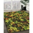 thumbnail image 3 of Ahgly Company Machine Washable Indoor Rectangle Transitional Night Red Area Rugs, 8' x 12', 3 of 7