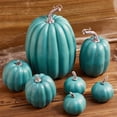 thumbnail image 3 of 7Pcs Mini Artificial Pumpkins, Fall Harvest Simulation Pumpkins Decor Fake Fruit for Halloween, 3 of 8