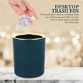 thumbnail image 2 of WRISTBIQUE Decorative Wastebasket, No Peculiar Smell, Convenient Rubbish Bin, Dark Green 3Pcs, 2 of 8