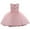 Pink, variant on PINQI Wedding Flower Girls Dress Kids Toddler Baby Girls Spring Summer Solid Tulle Ruffle Sleeveless Princess Dress Evening Princess Pageant Dresses