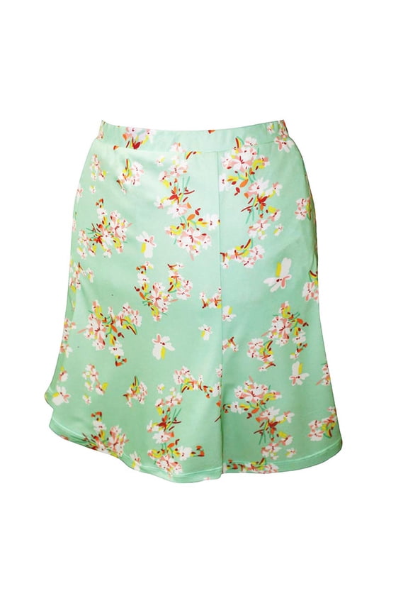 Women's Cherry Blossom Print Knit Skirt #2916