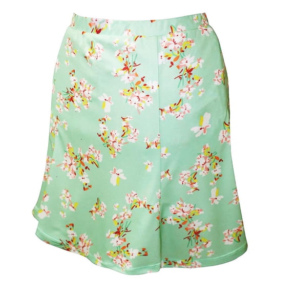 Monterey Club Women's Cherry Blossom Print Knit Skirt #2916