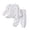 V34-White, variant on Organic Cotton Baby Long Sleeve Pajama Sets, Toddler Boy Girl 2 Piece Sleepwear,machine‑washable 6-12 Months 12-24 Months 2t 3t 4t 5t 6t 7t 8t 9t Children 4-5 Years