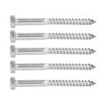thumbnail image 3 of 304 Stainless Steel Half Thread Bolt Wood Hex Lag Screws Self Tapping Wood Coach ScrewM8x90MM, 3 of 14