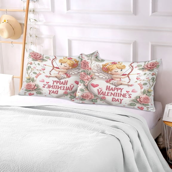 Pillow Case Plush Pillow Cupid’s Embrace Case standard size/King size/Queen size Bed Pillow Pillowcases
