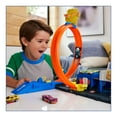 thumbnail image 3 of Hot Wheels City Super Police Station Playset with 1:64 Scale Police Toy Car & Adjustable Track Loop, 3 of 7