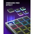 thumbnail image 4 of Donner MIDI Controller Pad Beat Maker Machine, Portable Drum Machine with 16 Beat Pad, Mini USB MIDI Controller with 40 Courses, STARRYPAD MINI, Gray, 4 of 7