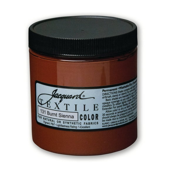 Jacquard Textile Color - Fabric Paint - (8 oz) - Burnt Sienna