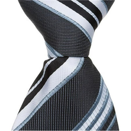 

Matching Tie Guy 2505 K4 - 11 in. Zipper Necktie - Black With Stripes- 24 Month to 4T