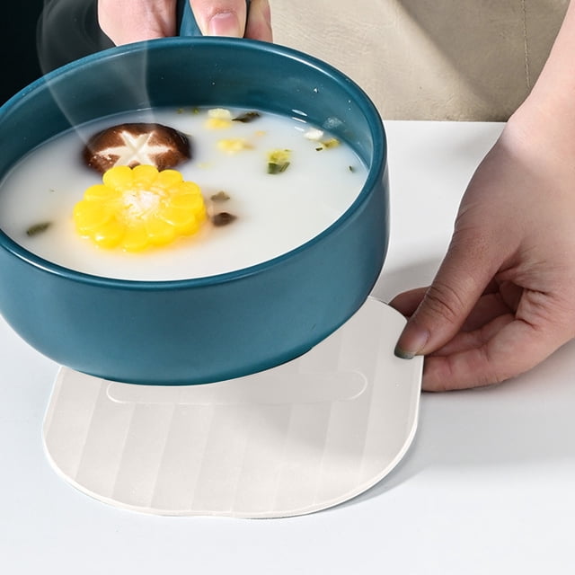 TUWABEII Home Decor Clearance Hollow Wooden Kitchen Tableware Thickened Scald Heat Insulation Mat Dinner Mat Wooden Non Slip Pots And Pans Mat