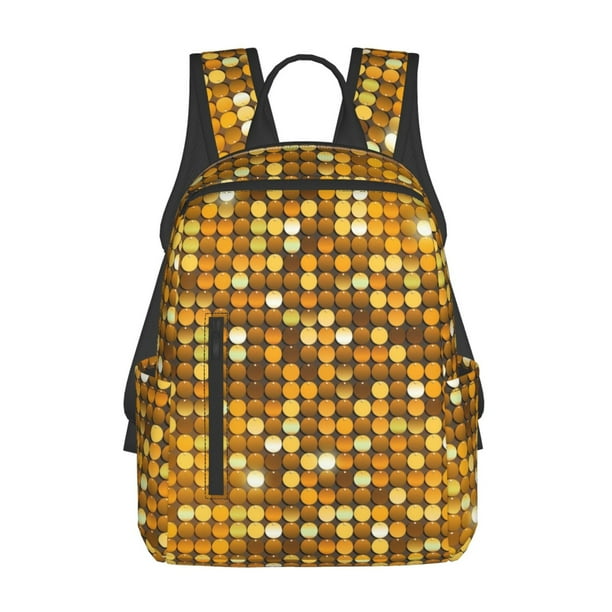 Easygdp Bright Shiny Golden para Easygdp Yak - Mochila Casual Ligera y Resistente para Viaje y Senderismo para Hombres y Mujeres