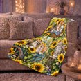thumbnail image 6 of Playful Kittens Sunflower Garden, Playful Pet Portrait Pattern, Warm Flannel Blanket for Living Room and Reading Nook, Cat Lovers Friendship Gift, Pet Lover Home Decor, 6 of 9