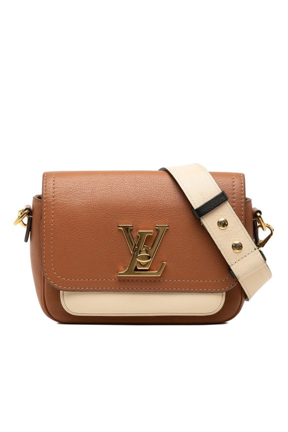 Pre-Owned Louis Vuitton Lockme Tender Shoulder Bag, Brown Calf Leather, Women's.