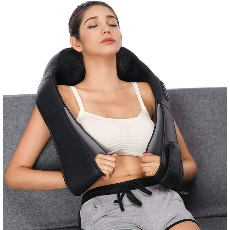 Nekteck Shiatsu Neck and Back Massager with Soothing Heat, Electric Deep  Tissue