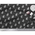 thumbnail image 2 of Soimoi Poly Georgette Fabric Paisley Block Print Sewing Fabric Yard 52 Inch Wide, 2 of 3