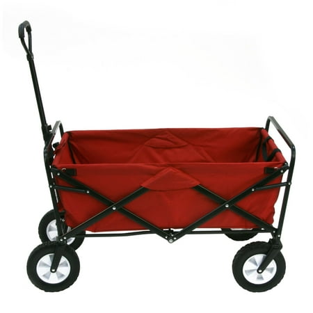 Mac Sports Folding Utility Wagon, Red