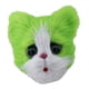 thumbnail image 1 of Máscara de gato linda, divertida máscara de látex para adultos, máscara de cabeza completa para Halloween, disfraz, Verde, 1 of 9