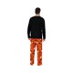 thumbnail image 4 of Nvse 2 Pieces Loungewear Sleepwear Family Matching Halloween Pajamas Set, Halloween Pumpkin Print PJs Setsfor Adults &boys&girls Ghost/Pumpkin Prints Black Top for S, 4 of 5