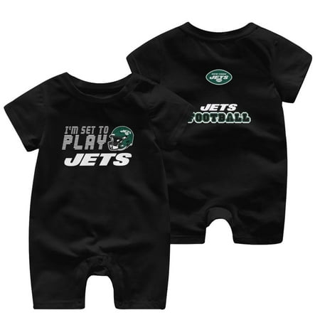 

New_York_Jets Baby Short-Sleeve Bodysuit Boys and Girls Sports Football Team Logo for Baseball Fans Gifts