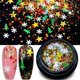 thumbnail image 4 of 6 cajas de formas de purpurina para uñas con copos de nieve variados, copos de sirena de colores, confeti de estrellas con purpurina láser para diseño artístico festivo o maquillaje., 4 of 5