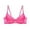 hwj# Pink389, variant on Huowey Bras For Women Underwire Solid Color Sheer Floral Lace Underwire Bra Double Thin Adjustable Spaghetti Straps Mini Bow Brassiere,Pink