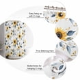 thumbnail image 7 of Shower Curtains Waterflowers Sunflowers Bath Curtain Yellow Flowers Waterproof Bathroom Shower Curtain Set with Hooks Decoration 36 x 72 Inches, 7 of 7