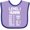 Lavender and Purple, variant on Inktastic Level 1 Human Boys or Girls Baby Bib