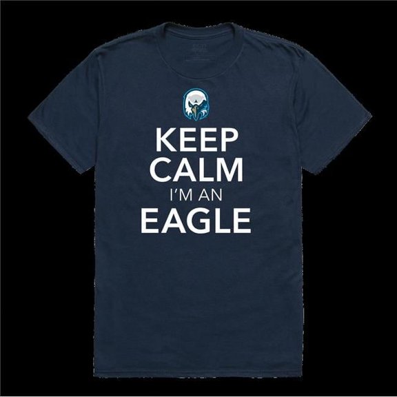 W Republic 523-731-NVY-05 Wake Technical Community College Eagles Keep Calm T-Shirt, Navy - 2XL