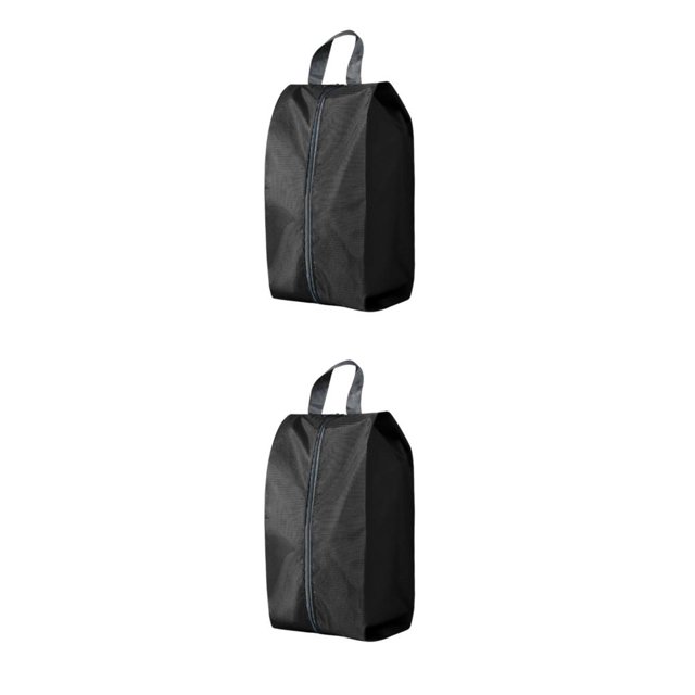 Transemion Shoe Pouches For Travel Shoes Clean And Protected Protects Items Shoes Bag black M 2Set