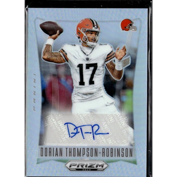 2025 Panini Prizm Deca Dorian Thompson-Robinson Auto #S-DTR Cleveland Browns Football Card