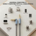 thumbnail image 4 of Cable de audio Nanxudyj AUX, 1,8 m, 3,5 mm, macho a macho, nailon, 4 of 7