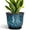 Blue, variant on 6 inch Flower Pots, Small Round Ceramic Planter with Drainage, Minimalist Pot for Indoor Plants & Cactus, for Office Desk Decor, Light Yellow