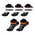 thumbnail image 4 of Gsakboxl Ankle Socks 5 Pairs Unisex Contrast Color Spliced Low Cut Sport Socks with Heel Tab Breathable Sweat Wicking Shock Absorbent Ankle Socks for Running Basketball Daily, 4 of 5