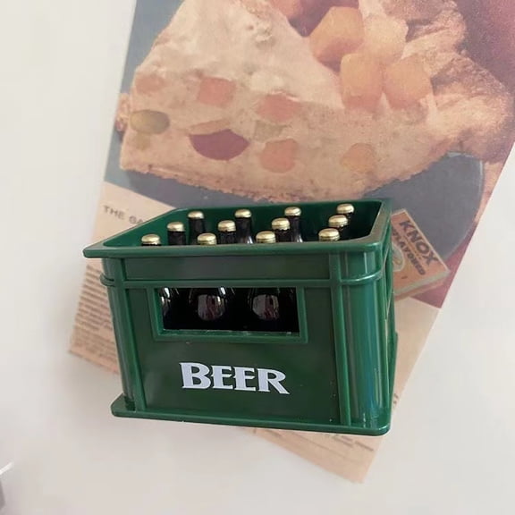TOPRenddon Fridge Magnets 3D Resin Magnet Refrigerator Stickers, Creative Beer Crate Refrigerator Magnet 3D Travel Souvenir Fridge Decoration Magnetic Sticker Craft Collection